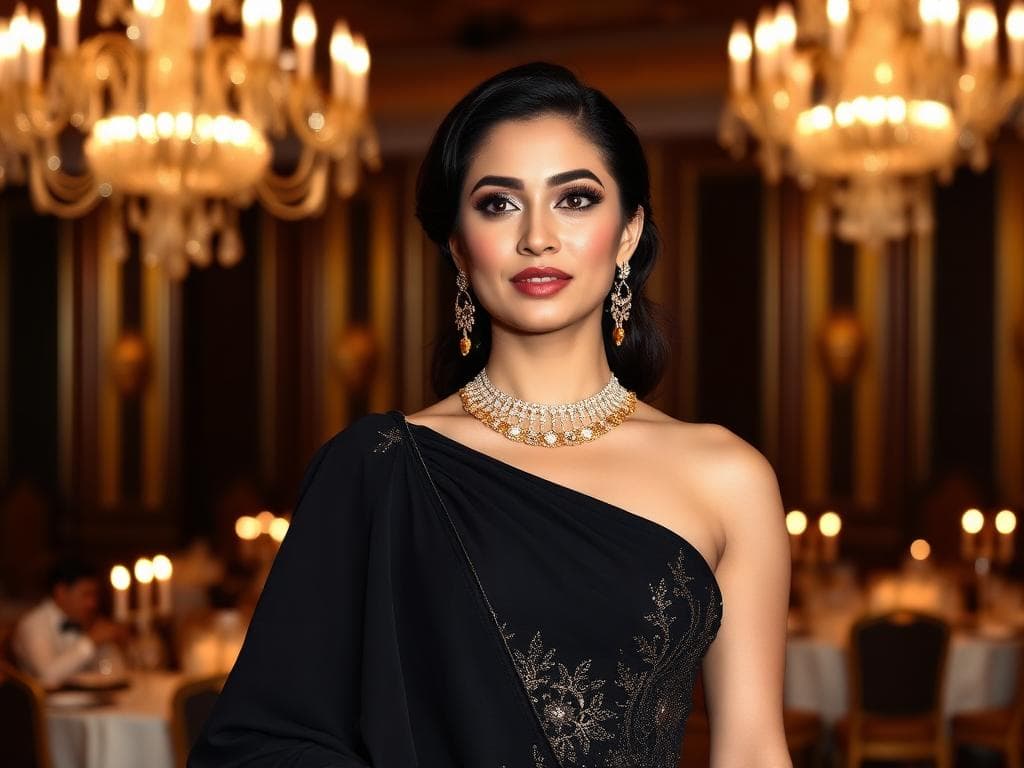 Luxury styling service at high-end event venue in Mumbai