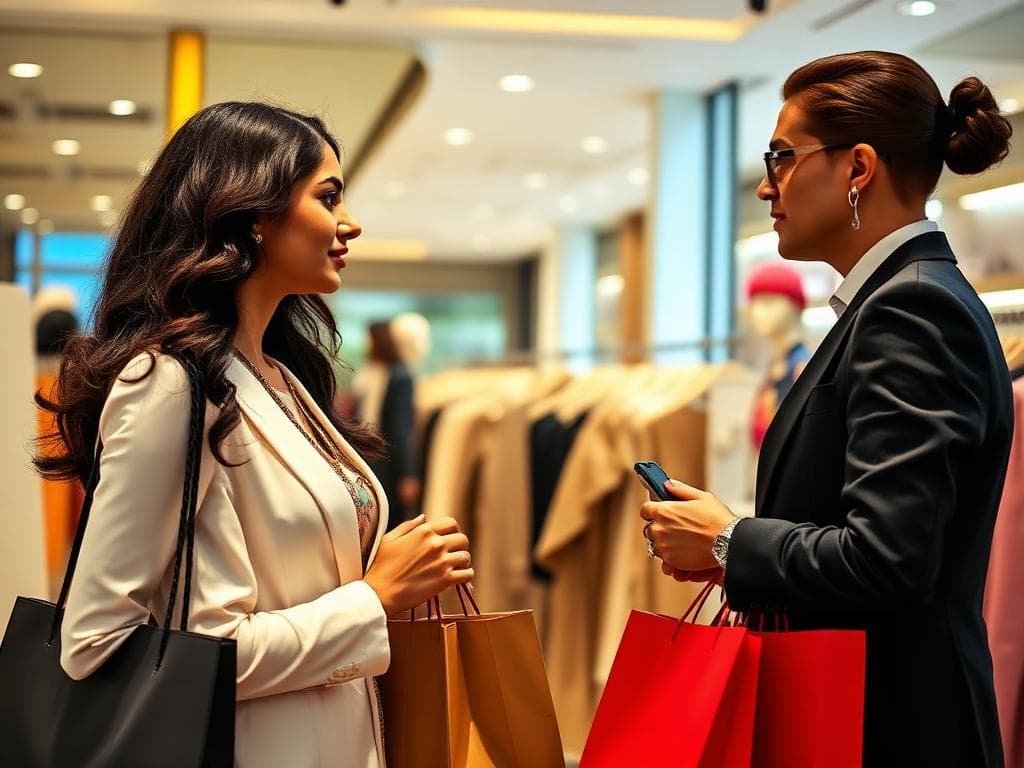 Quick shopping for vacation wardrobe pieces with personal shopper